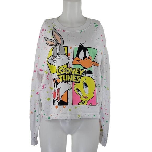 Looney Tunes Bug Bunny, Sylvester, Duck, Tweedy Women's Athletic Sweatshirt 3XL - Picture 1 of 4